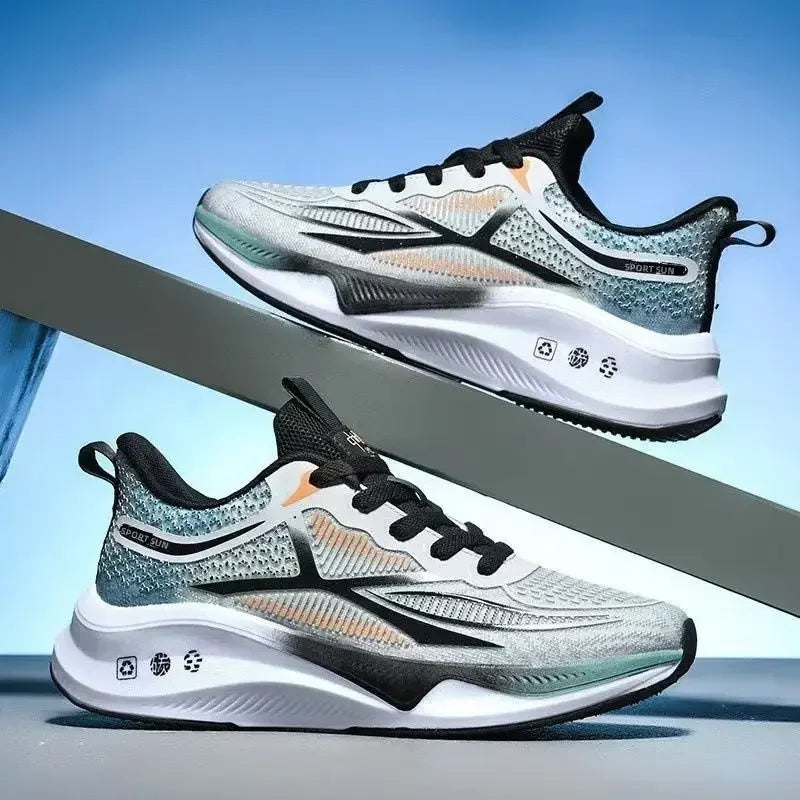Men’s Lightweight Running & Walking Sneakers – Breathable Lace-Up